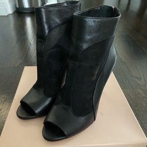 BCBG 'Chorus' Mesh Peep Toe Bootie